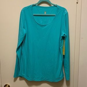 Long Sleeve Lole “Kylie” Turquoise top
